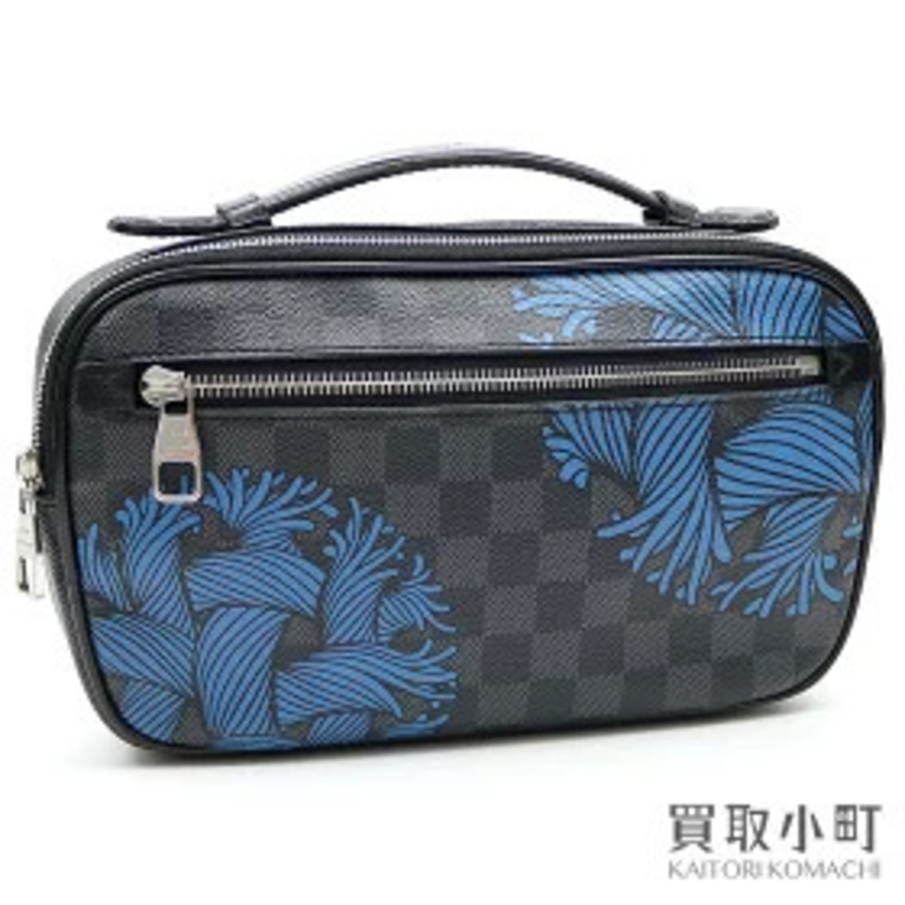 Louis Vuitton Ambler Christopher Nemeth Damier Graphite Black Blue Crossbody